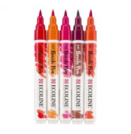 Le Libr'air - Coffret Brush Pen Rouge Ecoline - Talens - Tunisie