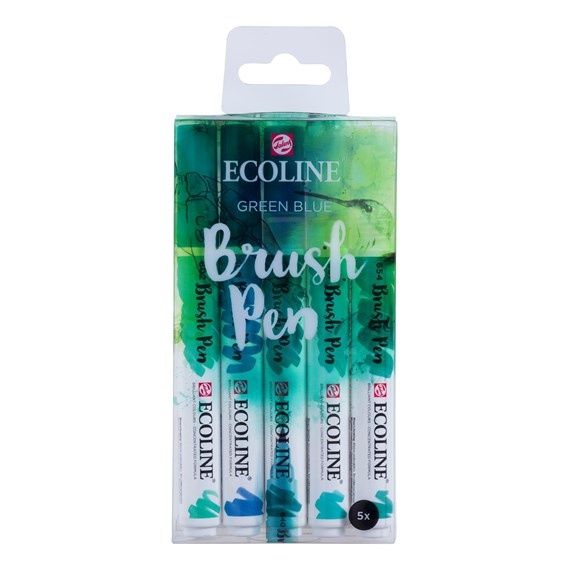 Le Libr'air - Coffret Brush Pen Vert Ecoline - Talens - Tunisie