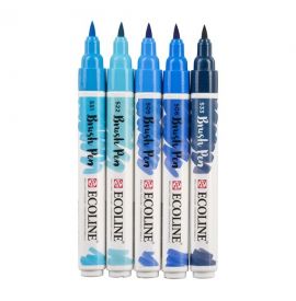 Le Libr'air - Coffret Brush Pen Bleu Ecoline - Talens - Tunisie