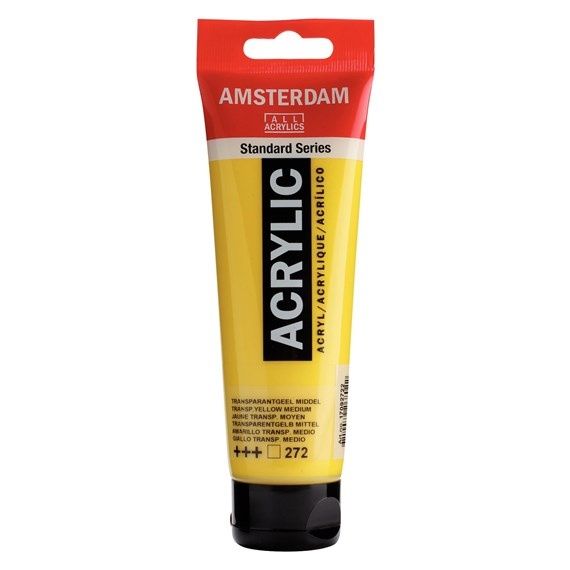 Le Libr'air - Standard Series Acrylique Tube 120 ml Jaune Transparent Moyen 272 - Amsterdam - Tunisie