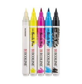 Le Libr'air - Coffret Brush Pen Couleurs Primaires Ecoline - Talens - Tunisie