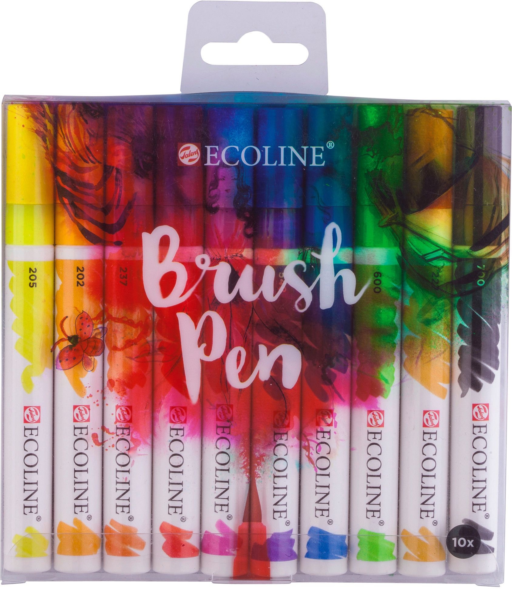 Feutre pinceau Ecoline Brush Pen encre Aquarelle Pochette 10