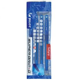 Le Libr'air - Set De 4 Stylos Bille Supergrip G Bleu - Pilot - Tunisie