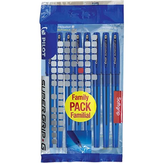 Le Libr'air - Set De 8 Stylos Bille Supergrip G  Bleu - Pilot - Tunisie