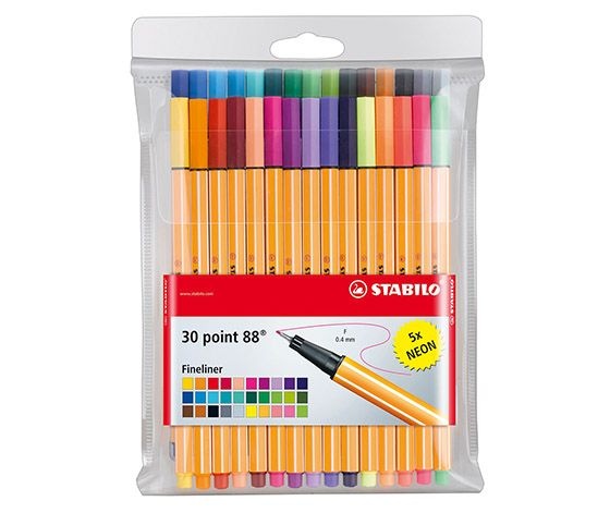 STABILO Point 88 Lot de 10 stylos à pointe fine - Soft colors - prix tunisie