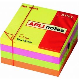 Le Libr'air - Stick Notes Cube Couleurs Vives Assorties 75X75MM Apli - Tunisie