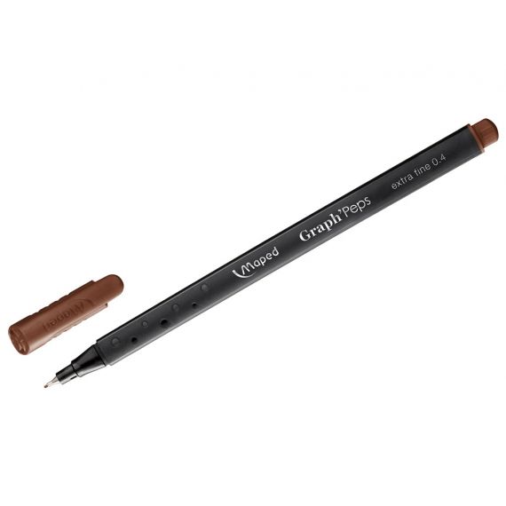 Le Libr'air - Fineliner 0.4MM MAPED Graph' Peps Marron - Tunisie