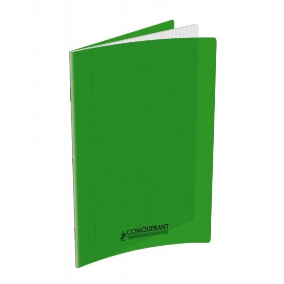 Le Libr'air - Cahier 21x29.7 Couverture Plastique Vert 96P Grands Carreaux 90G Conquérant - Tunisie