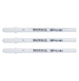 Set de 3 crayons gel Gelly Roll blanc - 0,3 mm/0,4mm/0,5mm - Sets et  Coffrets de Feutres Arts Graphiques - Coffrets Arts graphiques - Art  graphique