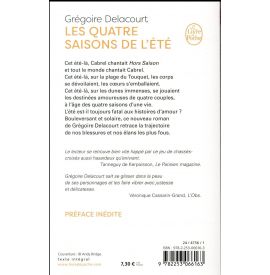 Les quatre saisons de l'été Grégoire Delacourt