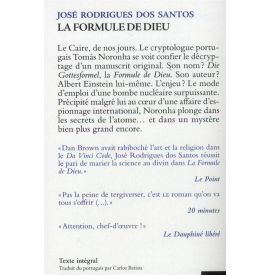 La formule de dieu José Rodrigues dos Santos