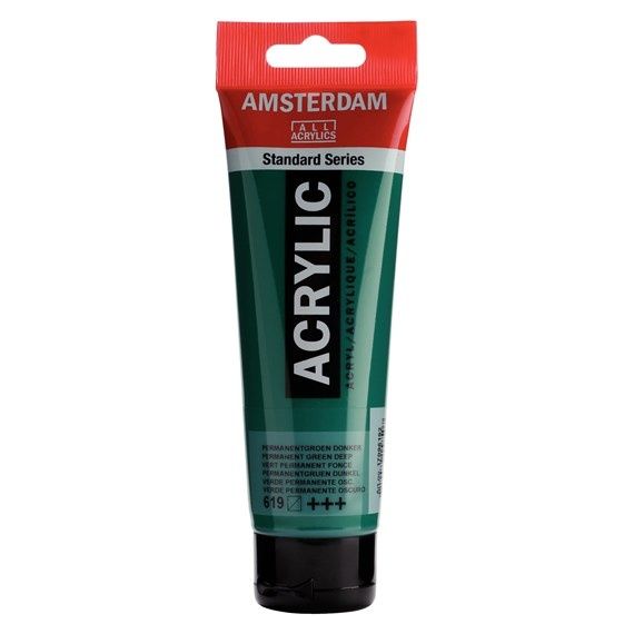 Le Libr'air - Standard Series Acrylique Tube 120 ml Vert Permanent Foncé 619 - Amsterdam - Tunisie