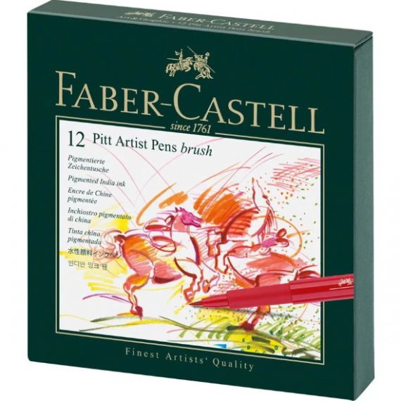Feutres scolaires Pochette 12 couleurs Faber Castell
