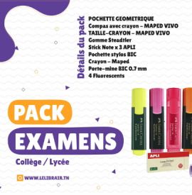 Le Libr'air - Pack Examens Collège / lycée - Tunisie