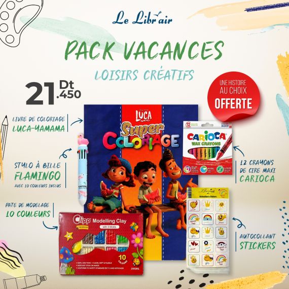 Le Libr'air - Pack VACANCES Loisirs créatifs - Tunisie