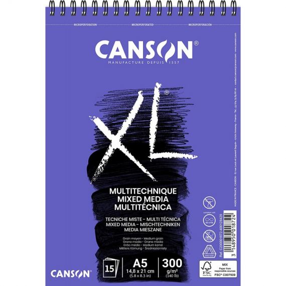 CANSON XL Mixed Media Textured A5 - 300g