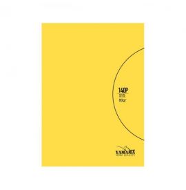 Cahier piqure Jaune 17*22 -...